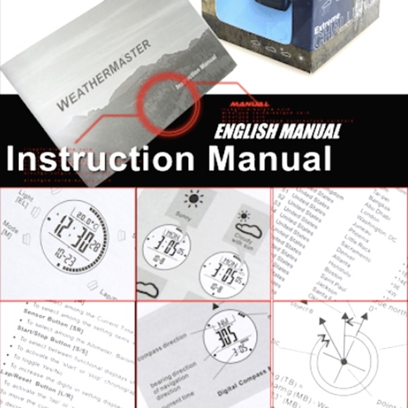 Weather Master SWISS Sensor Altimeter Barometer Compass Hiking Sports Watch - Picture 4 of 6